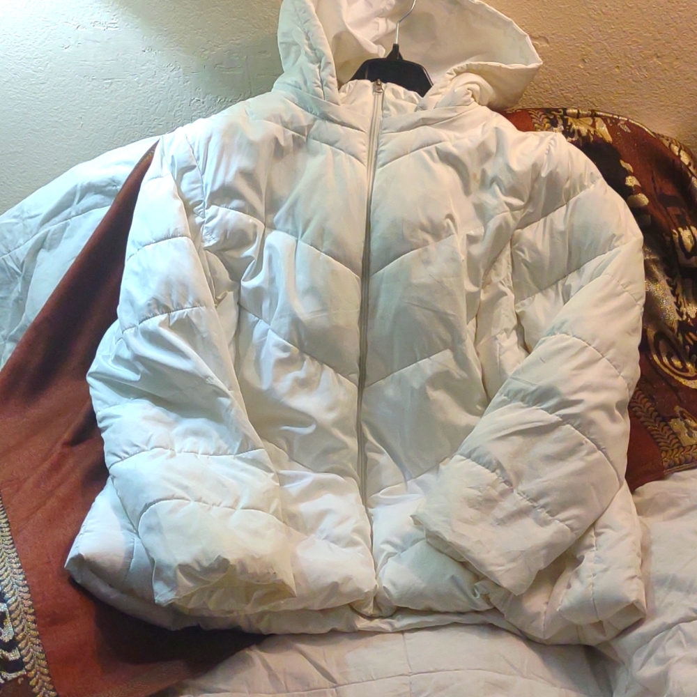 Puff coat white